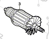 Induit BOSCH réf. 2 610 911 655
